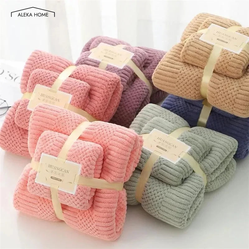 Coral Fleece Towel Sets