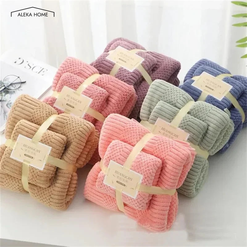 Coral Fleece Towel Sets