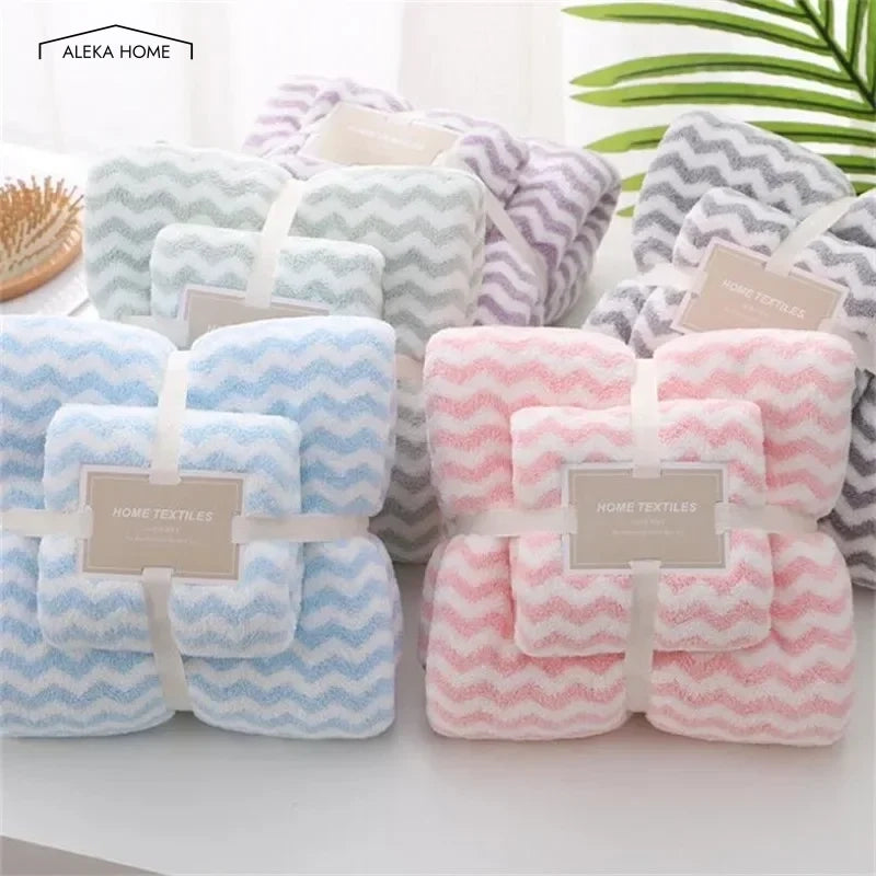 Coral Fleece Towel Sets