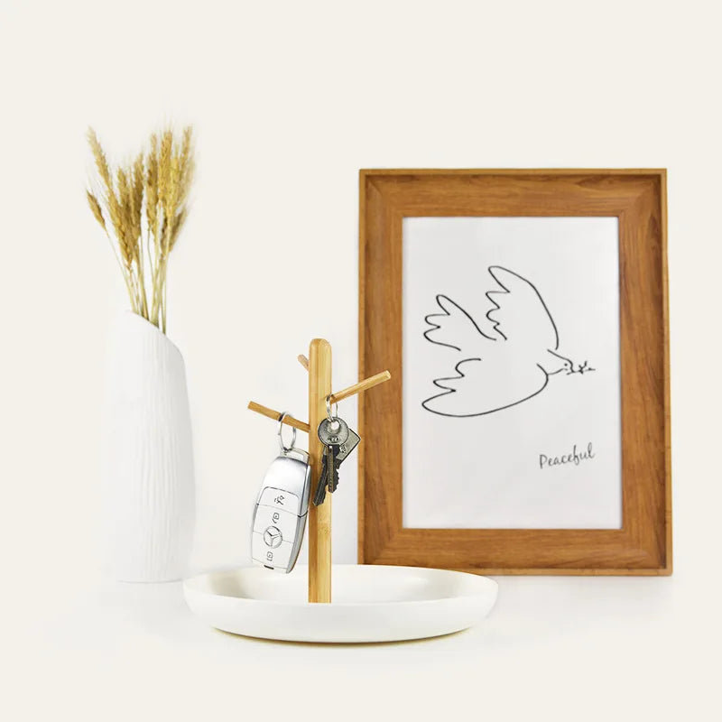 Organize Your Jewelry in Style with Our Nordic Bamboo Tree Display - Perfect for Any Room!