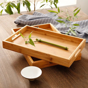 Organic Bamboo Serving Tray - Elegant and Eco-Friendly for Entertaining