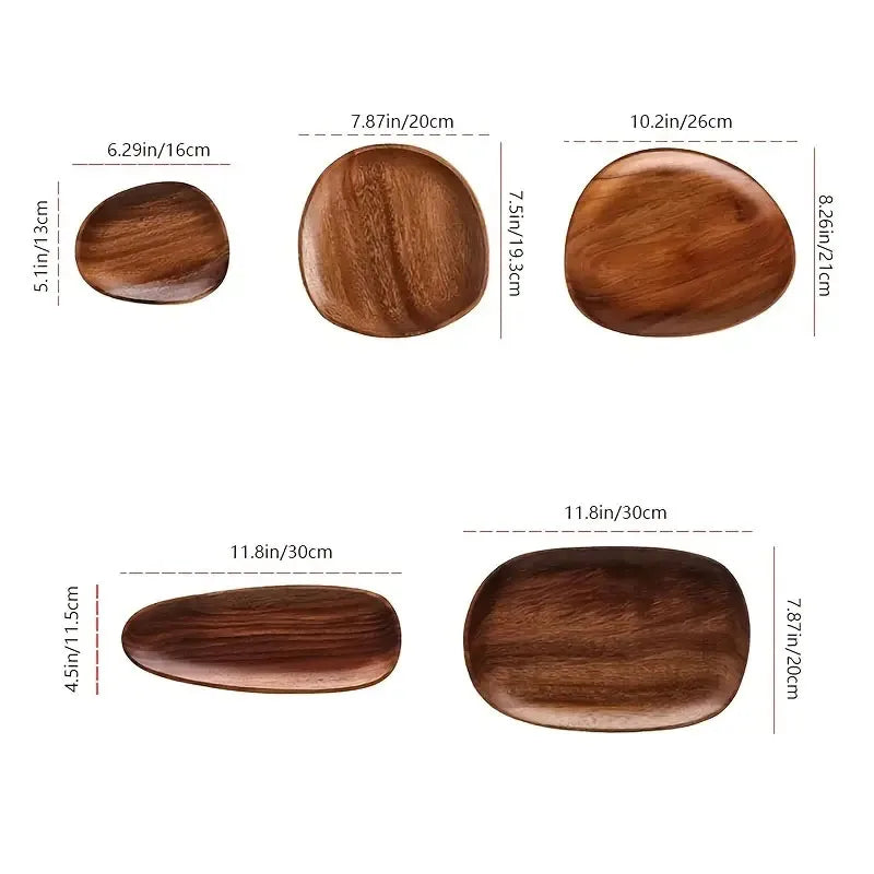 Upgrade Your Dining Experience with Handcrafted Solid Wood Plates