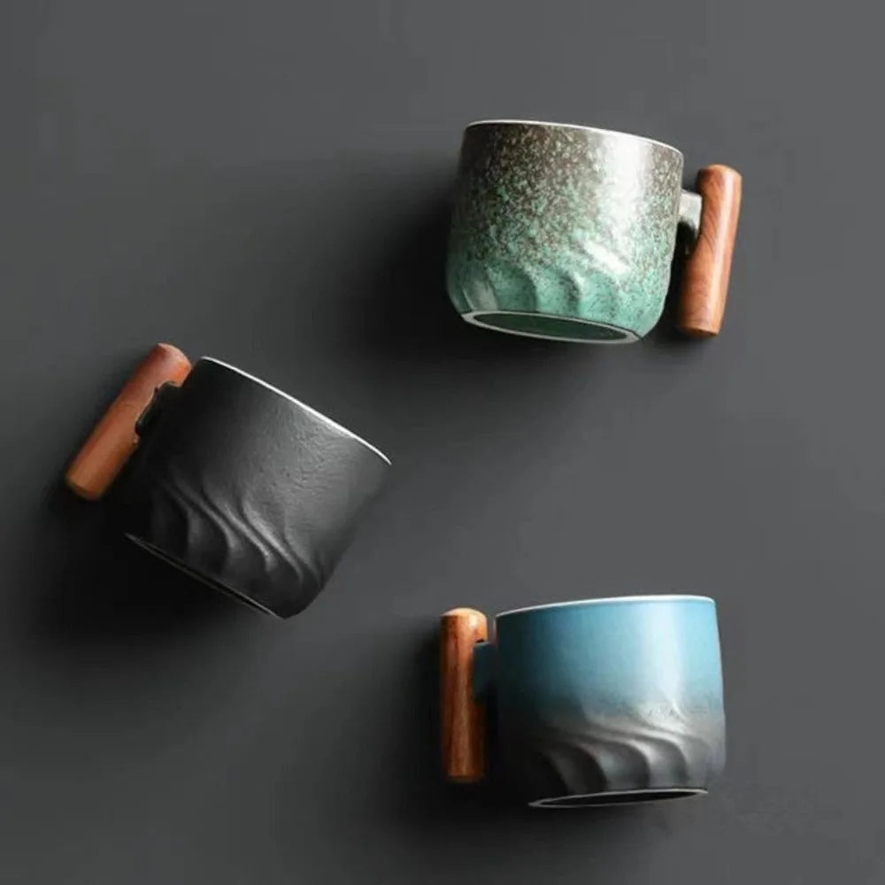 Coffee Lovers Rejoice: Handcrafted Ceramic Gradient Glaze Cup