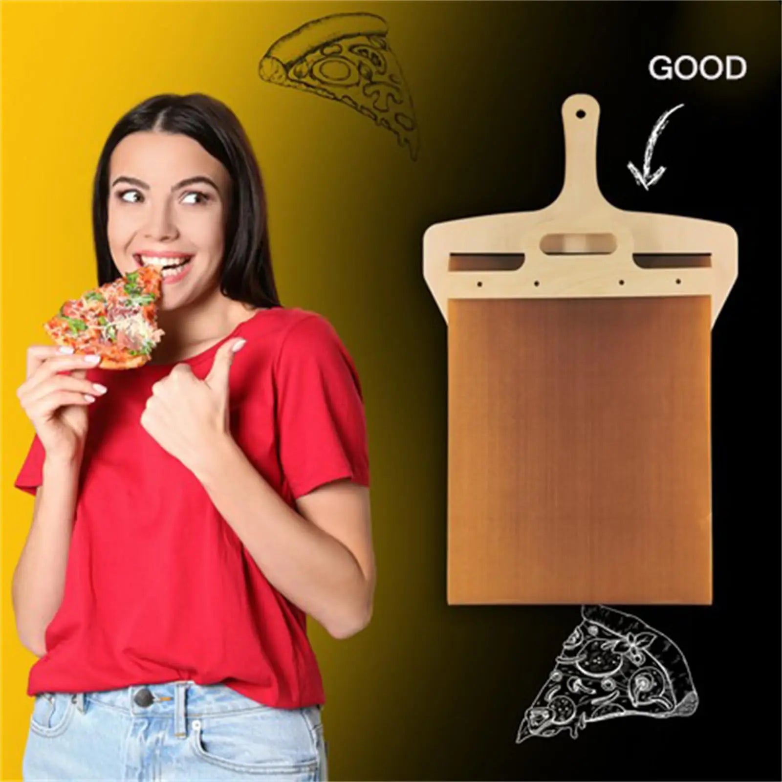 Sliding Transfer Tray Pizza Spatula