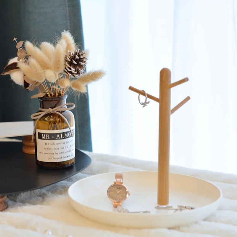 Organize Your Jewelry in Style with Our Nordic Bamboo Tree Display - Perfect for Any Room!