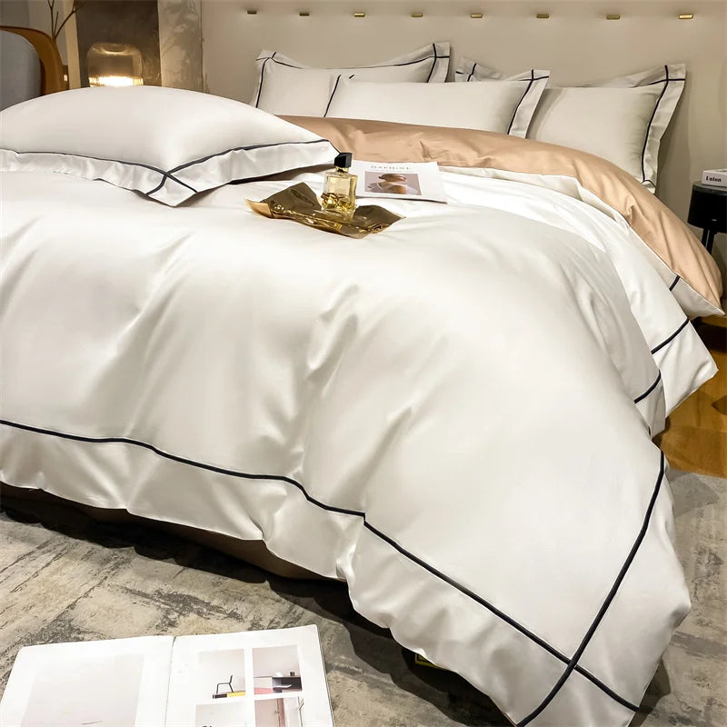 Embroidery Bedding Sets Egyptian Cotton Bed Sheet