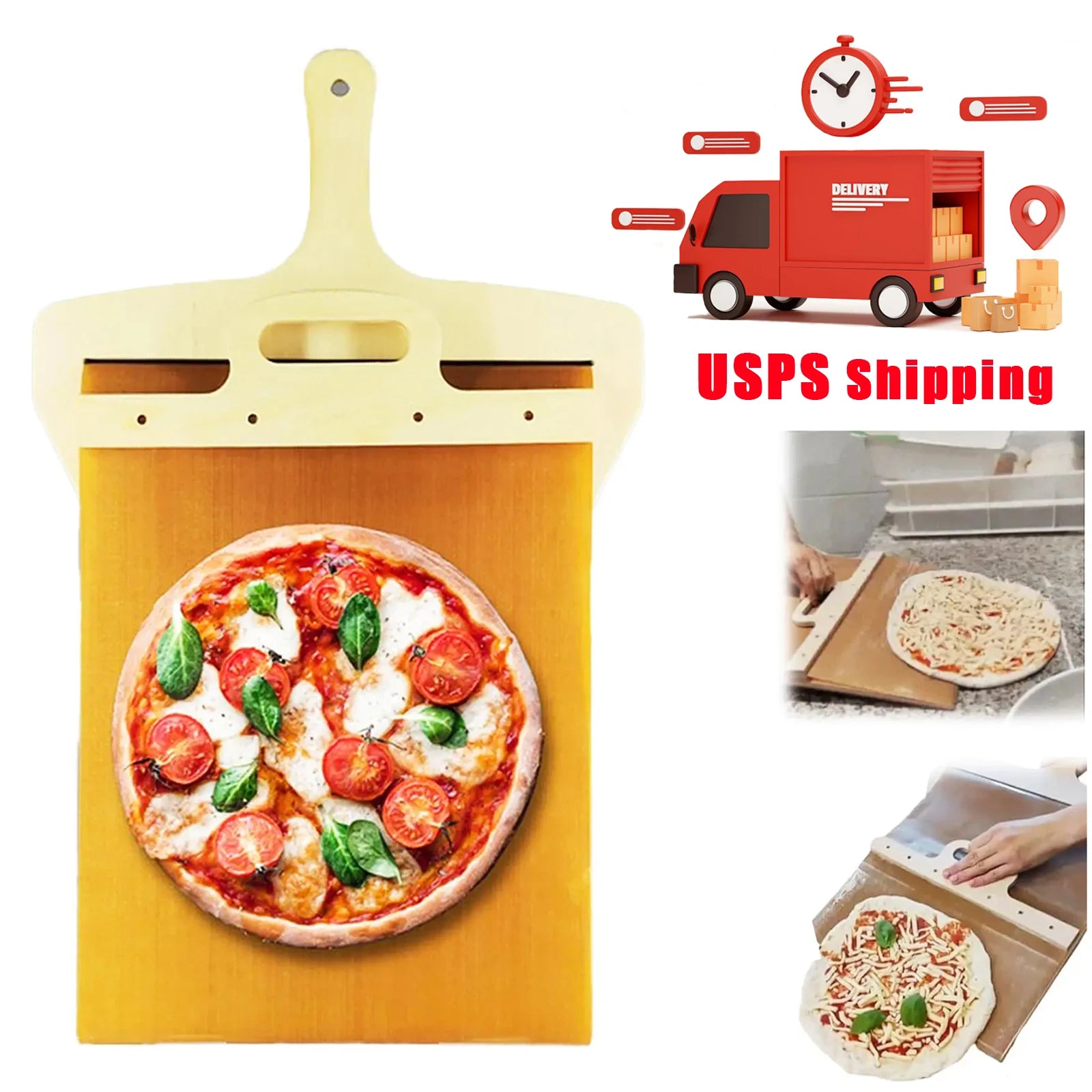 Sliding Transfer Tray Pizza Spatula