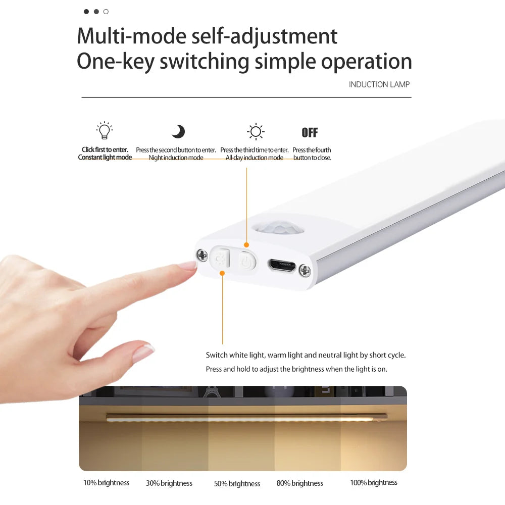 Effortlessly Illuminate Your Space with Wireless Motion Sensor Lights - Save Energy & Increase Safety!