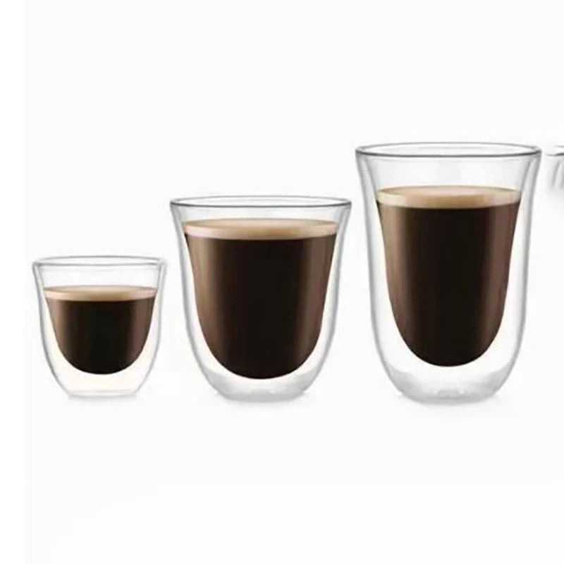 Upgrade Your Coffee Experience with Our Double Wall Glass Cup!