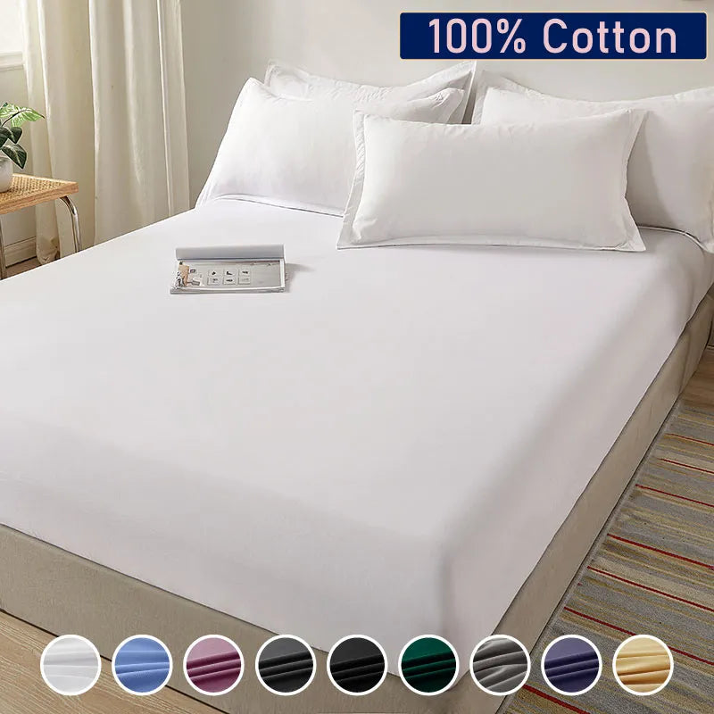 100% Cotton Fitted Bed Sheet