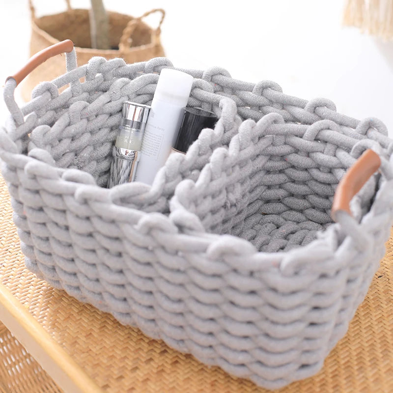 New Cotton Hand-woven Storage Basket